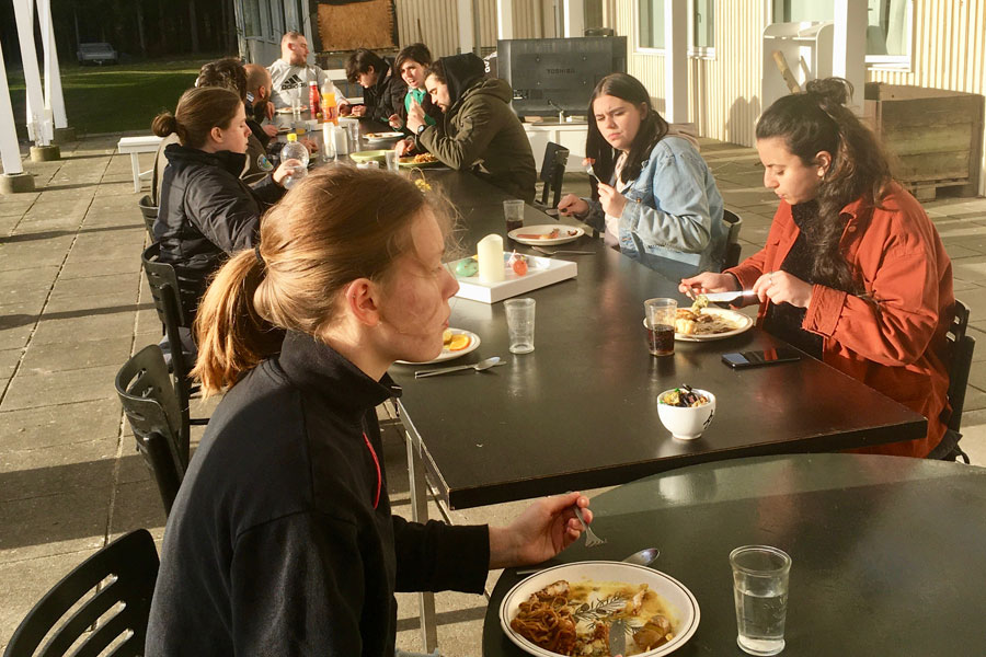 Udendørsteresse på en sommerdag