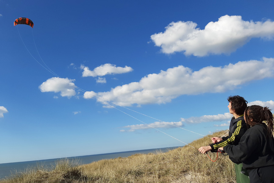 Aktivitetsdag med kite surfing