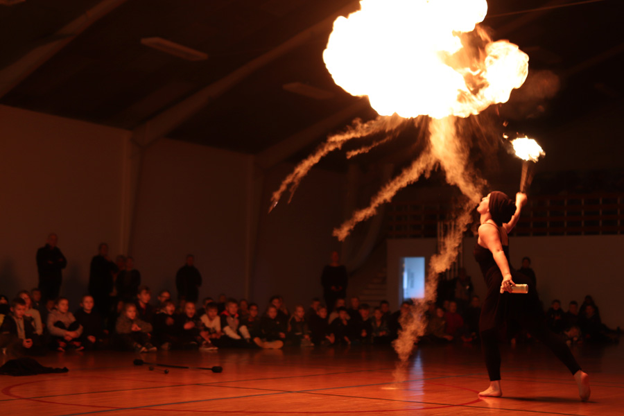 Ildshow som aktivitet i kreativ linje