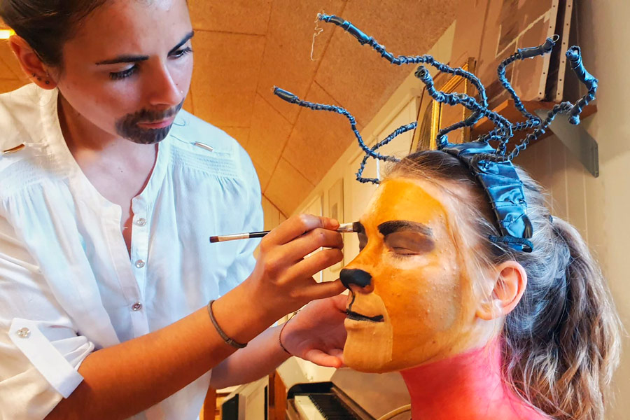 Klargøring til teater